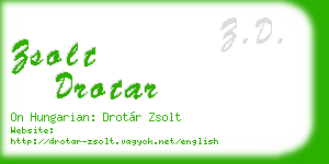 zsolt drotar business card